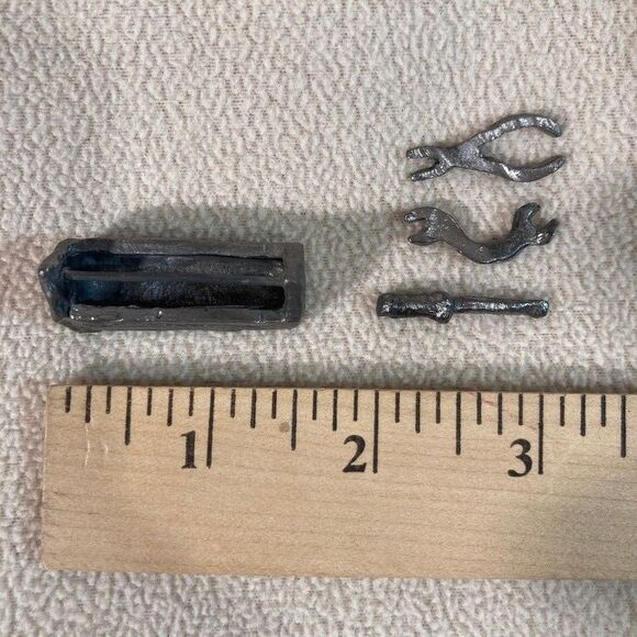 Michael Ricker Pewter Tool Box with removable tools "Park City Collection" - Picture 3 of 5